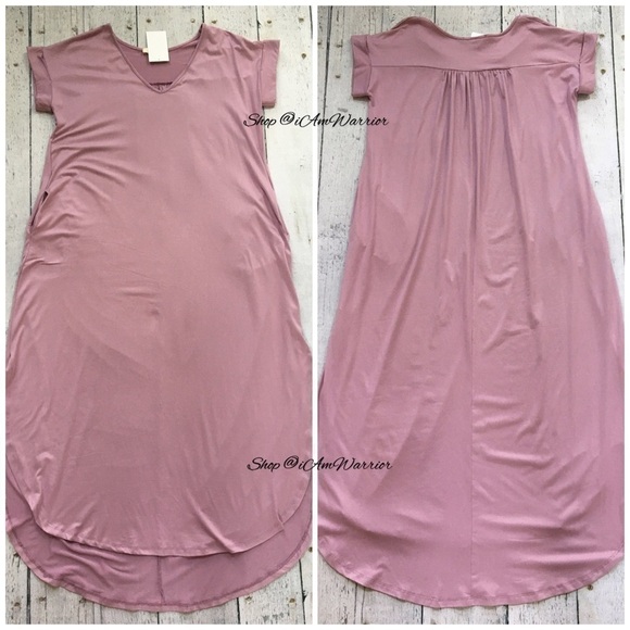 Boutique NWT orchid butter soft t-shirt maxi dress *shop@iamwarrior - Picture 3 of 7